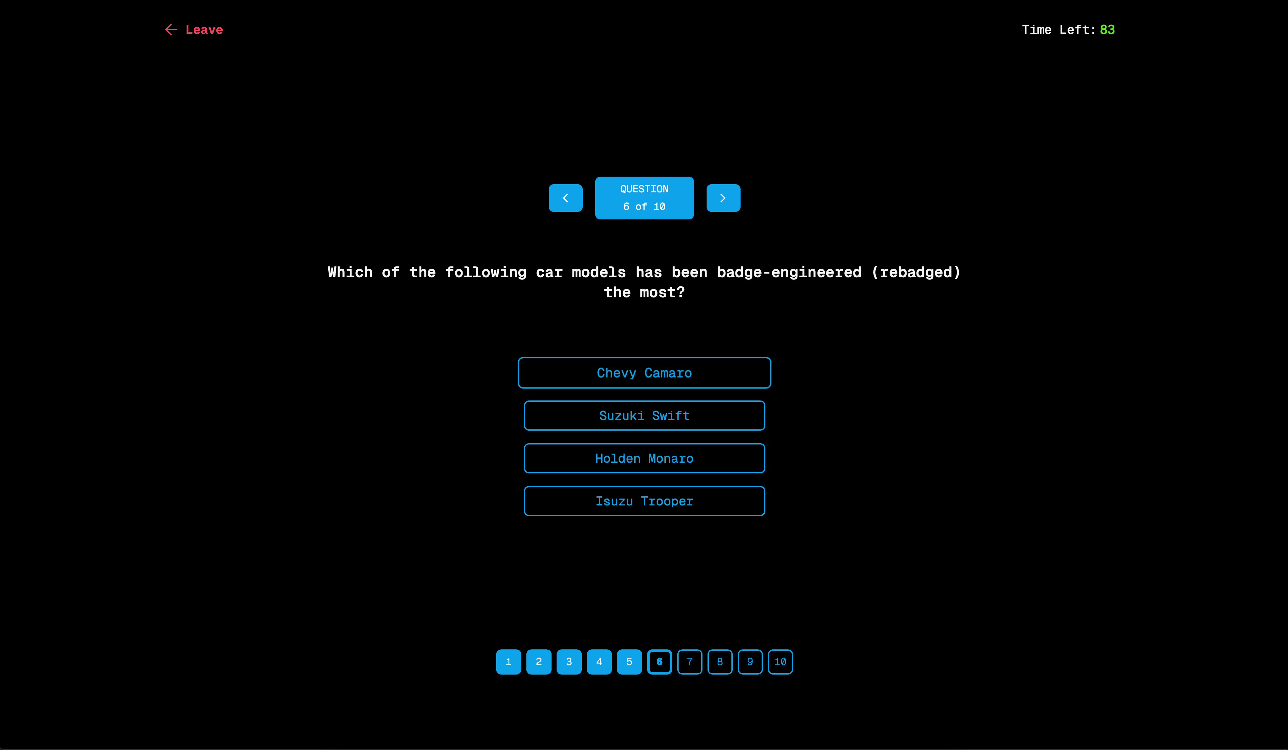 Trivia Web App_Image_4